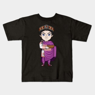 Justinian the Great: A Majestic Design Celebrating the Legacy of the Byzantine Emperor and his Achievements Kids T-Shirt